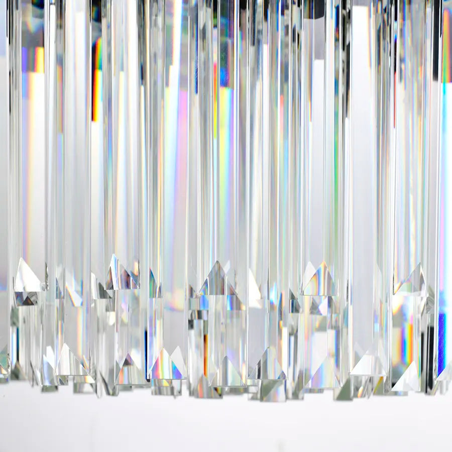 Lustre en cristal BLOIS Eleganza 8xE14, diamètre 50 cm, noir, lustres en cristal à hauteur réglable Titre par défaut Alessandro Design
