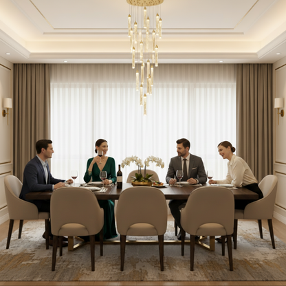 Lustre LED suspendu en cristal, Justinien, diamètre 60 cm, hauteur réglable, doré, métal et cristal