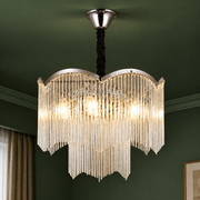 Lustre en cristal MEKELLE Magno, 10x E14, diamètre 60 cm, métal et cristal, chrome brillant, hauteur réglable