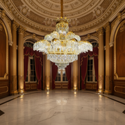 Lustre en cristal PALACE Supremo 29xG9, D115cm, or brillant, hauteur réglable, lustres en métal et cristal Default Title Alessandro Design