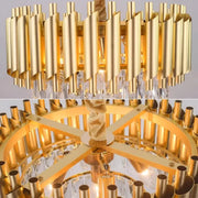 Lustre en cristal VERSAILLES Nobile 5xE14, diamètre 40cm, doré, lustres en cristal à hauteur réglable Titre par défaut Alessandro Design