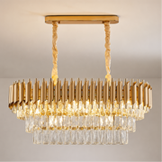 Lustre en cristal VERSAILLES Regalis 10xE14, diamètre 80cm, doré, hauteur réglable