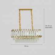 VERSAILLES Lustre en cristal Regalis, longueur 80 cm, 10xE14, blanc, lustre en cristal à hauteur réglable Default Title Alessandro Design