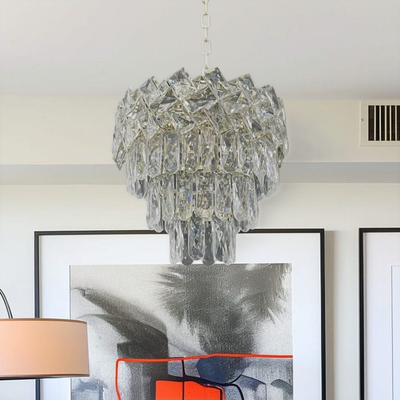 Lustre en cristal WINDSOR Petito 3xE14, diamètre 29cm, chrome brillant, hauteur réglable