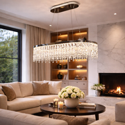 Lustre LED avec télécommande, 114W, ROYALE Imperio, 70x33x120, lumière froide/neutre/chaude, variable, argent, cristal, acier Lustres LED avec télécommande Titre par défaut Alessandro Design