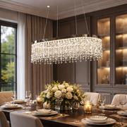 Lustre LED avec télécommande, 114W, ROYALE Imperio, 70x33x120, lumière froide/neutre/chaude, variable, argent, cristal, acier Lustres LED avec télécommande Titre par défaut Alessandro Design