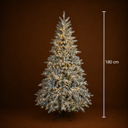 Decorațiune Brad Artificial, 180 cm, 861 vârfuri, Suport Metalic, Plastic, Verde