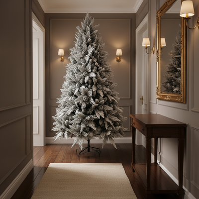 GLEIS Sapin Artificiel, 300 cm, 3000 pointes, Support Métallique, Vert