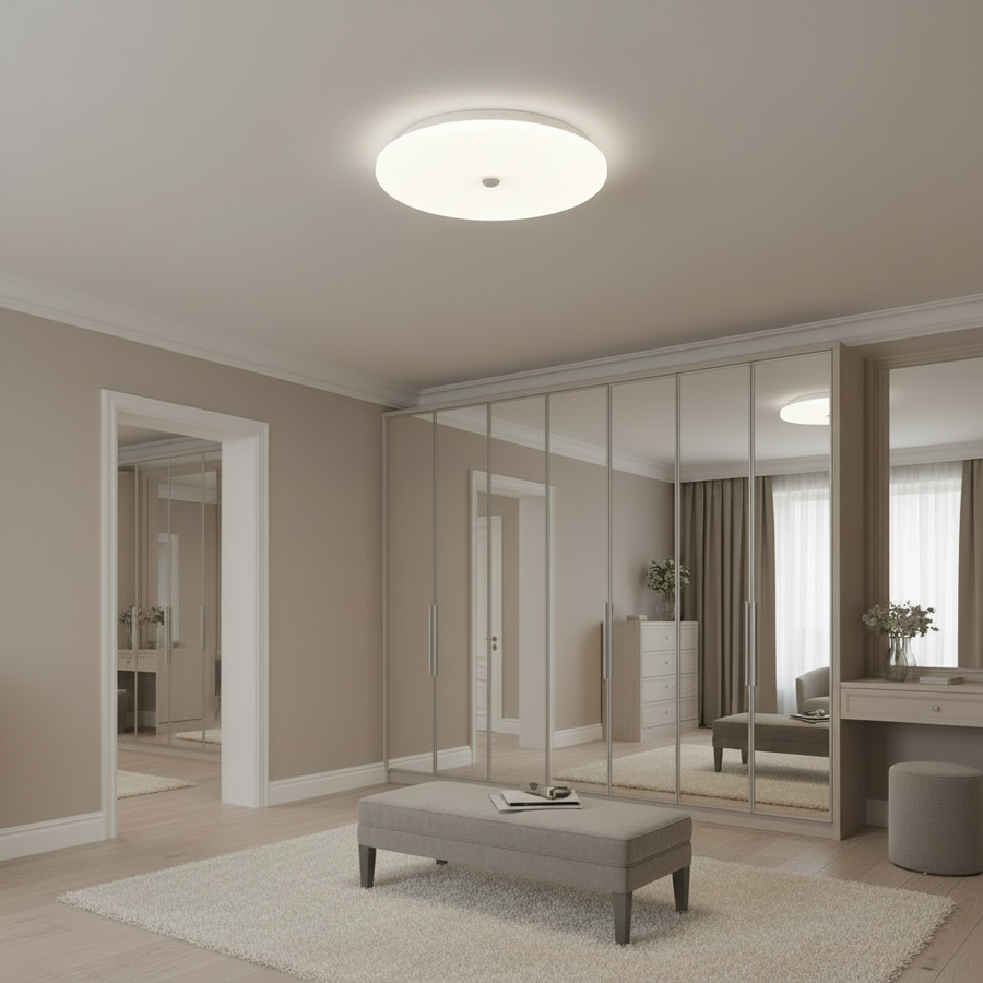 Plafonnier LED PL200/17R 24W Lumière Froide 6000k Blanc