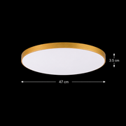 Plafonnier LED SOLIS 47cm 48W Lumière Froide Or