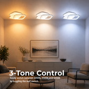 Lustre LED en cristal ANASTASIA 39W, Diamètre 30cm, Lumière Froide/Chaude/Neutre, Blanc