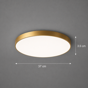 Plafonnier LED SOLIS 37cm 33W Lumière Froide Or
