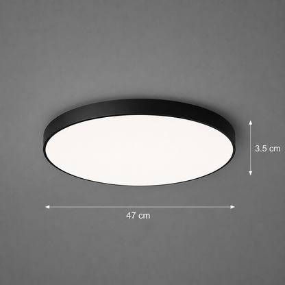 Plafonnier LED SOLIS 47cm 70W Lumière Froide Noir