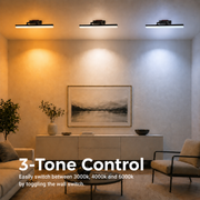 Applique LED BALATON, 10W, linéaire, Lumière Chaude/Neutre/Froide, Chrome Brillant
