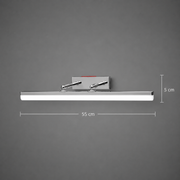 Applique LED BALATON, 10W, linéaire, Lumière Chaude/Neutre/Froide, Chrome Brillant