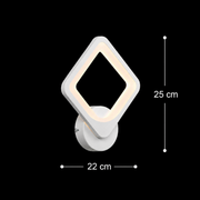 Applique LED Akila, 12W, Blanc, Lumière Froid/Chaud/Neutre