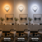 Lampe LED Urbanist 19W Ronde Lumière Froid/Chaude/Neutre Acrylique et Métal Blanc