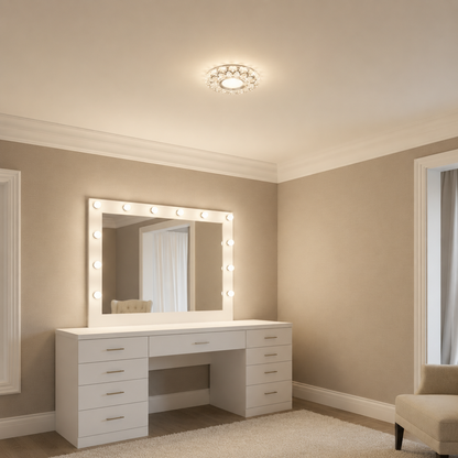 Spot LED ORBITA, 5W, Rond, Lumière Froide + RVB, Blanc, Résine et Verre Spot LED Default Title Alessandro Design