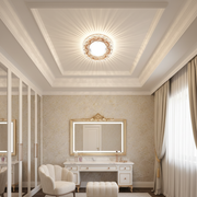 Spot LED ORBITA, 5W, Rotund, Lumina Rece / Calda, Bronz Antichizat, Rasina si Sticla