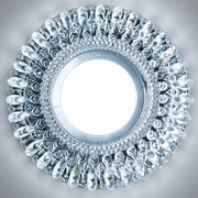 Spot LED ORBITA, 5W, Rond, Lumière Froide + RGB, Blanc, Résine et Verre