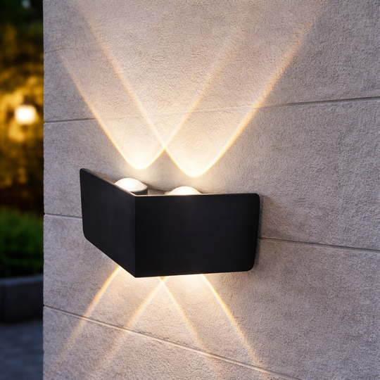 Applique murale LED AX230, extérieur, 4 sources, 4W, noir, 3000K Appliques extérieures Default Title Alessandro Design