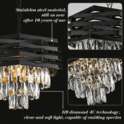 Lustre en cristal Kaison 16xE14 doré