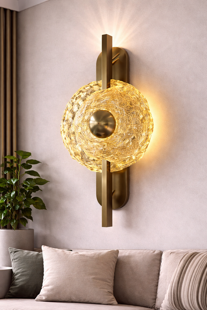 Applique Murale LED Décorative Luna 83W Diamètre 120CM Lumière Froid/Neutre/Chaude Noir