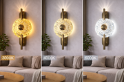 Applique Murale LED Décorative Luna 83W Diamètre 120CM Lumière Froid/Neutre/Chaude Noir