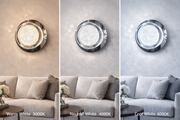 Applique Murale LED Décorative Luna 83W Diamètre 120CM Lumière Froid/Neutre/Chaude Noir