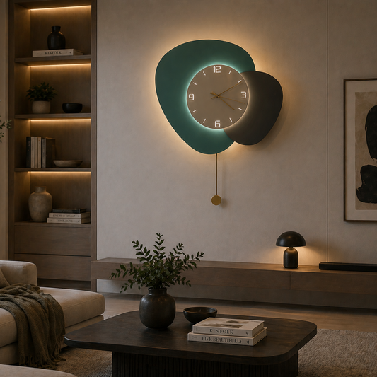 Applique Murale LED Décorative Luna 83W Diamètre 120CM Lumière Froid/Neutre/Chaude Noir