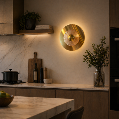 Applique Murale LED Décorative Luna 83W Diamètre 120CM Lumière Froid/Neutre/Chaude Noir