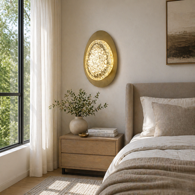 Applique Murale LED Décorative Luna 83W Diamètre 120CM Lumière Froid/Neutre/Chaude Noir