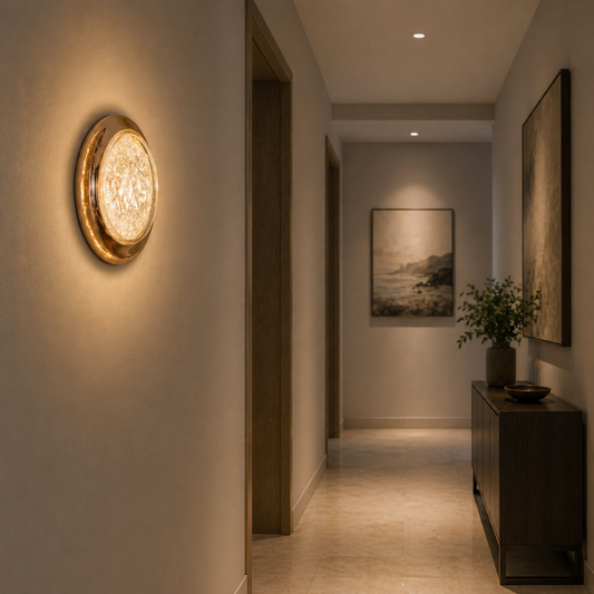 Applique Murale LED Décorative Luna 83W Diamètre 120CM Lumière Froid/Neutre/Chaude Noir