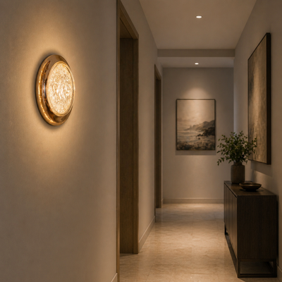 Applique Murale LED Décorative Luna 83W Diamètre 120CM Lumière Froid/Neutre/Chaude Noir