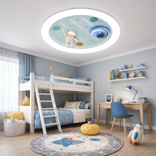Lustre LED CONSTELATION 49W, Diamètre 49cm, Lumière Froide/Chaude/Neutre, Blanc Bleu