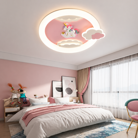 Lustre LED avec télécommande 71W, Diamètre 50cm, Lumière Froide/Chaude/Neutre, Lustre LED Rose avec télécommande Default Title Alessandro Design