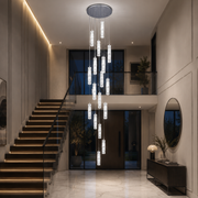 Lustre LED en cristal 82W 3000K4000K6000K Amiri Diamètre 40cm x Hauteur 300cm