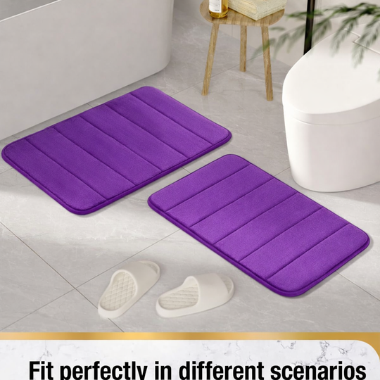 Tapis de bain, 50x80 cm, violet, tapis de bain antidérapants et absorbants Default Title Alessandro Design