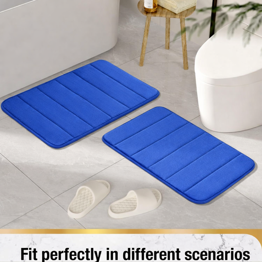 Tapis de bain, 50x80 cm, bleu, tapis de bain antidérapants et absorbants Default Title Alessandro Design