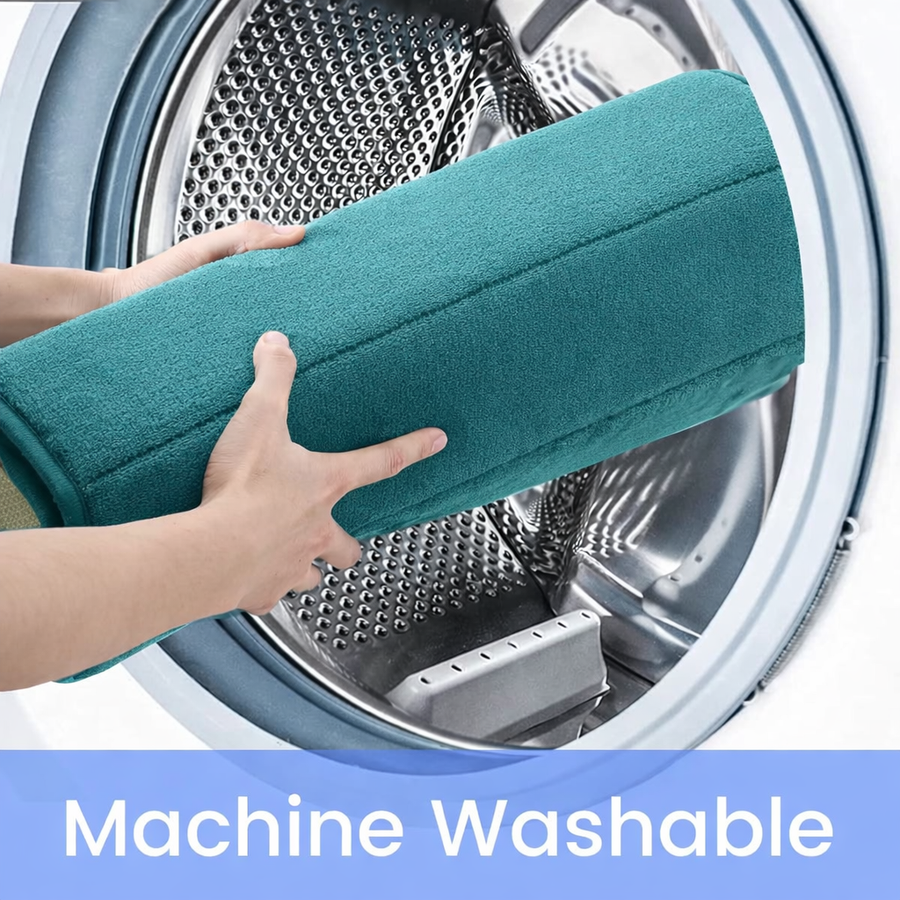 Lot de 3 tapis de bain, 50x40 cm, bleu, antidérapant