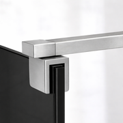 Paravan duș Walk-In 90x195 cm, sticlă securizată 8 mm, gri, profil metalic rezistent