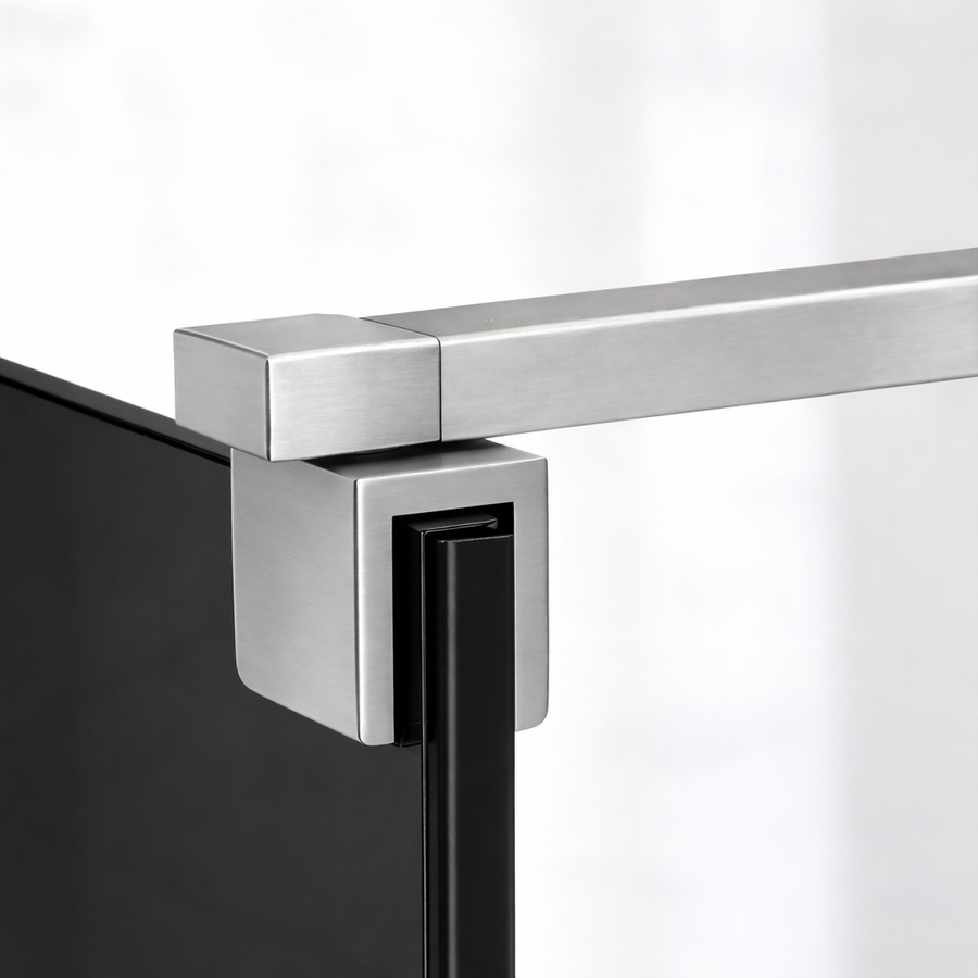 Paravan duș Walk-In 120x195 cm, sticlă securizată 8 mm, gri, profil metalic rezistent