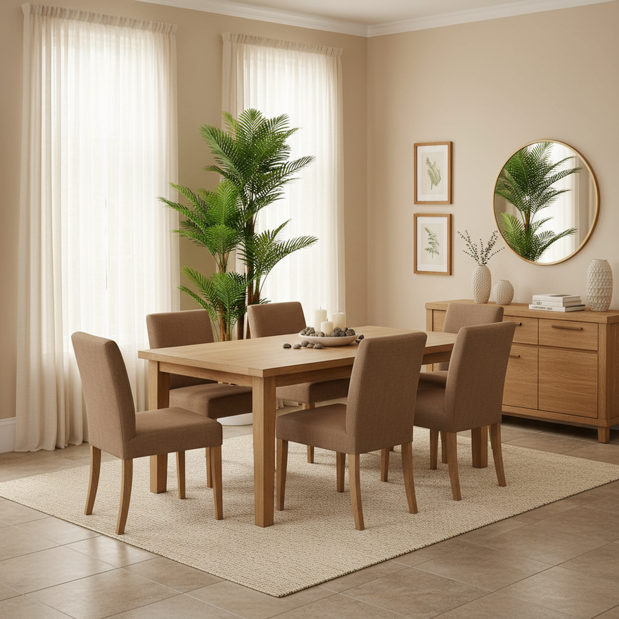 Decorațiune Palmier, Plastic, 4 brate, 170 cm, Verde