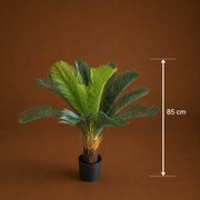 Decorațiune Palmier, Plastic, 24 frunze, 85 cm, Verde