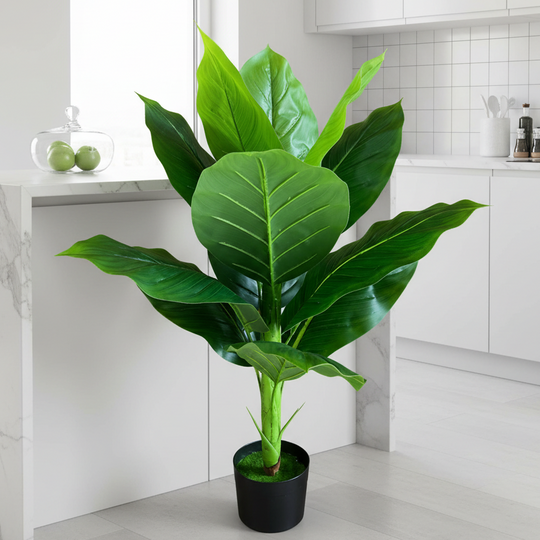 Plante artificielle Musa type banane, 100 cm, vert