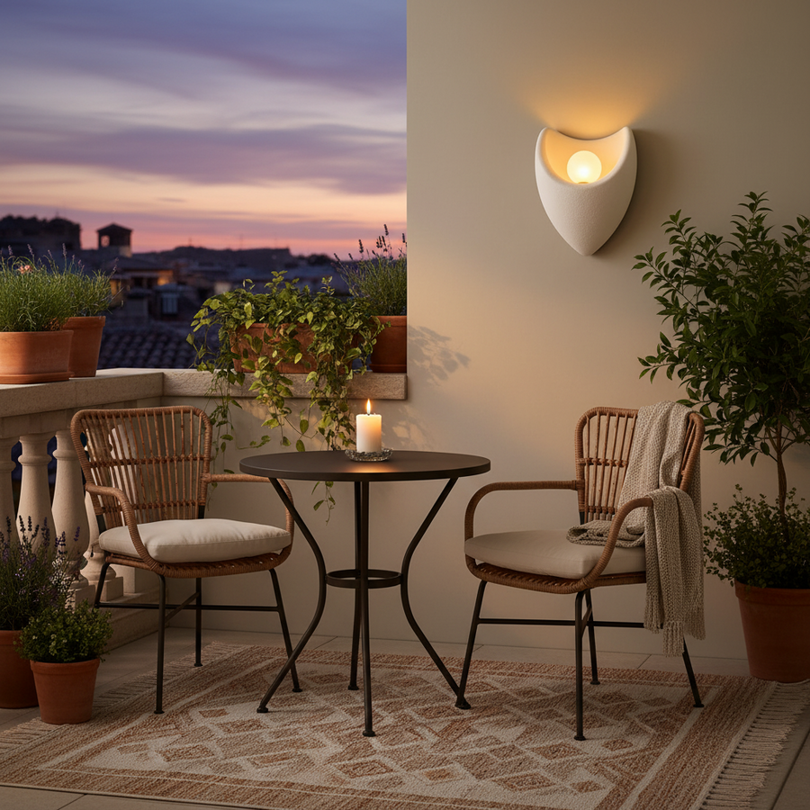 Aplica LED Decorativa CONNO, 26cm, 1xE27, Polistiren, Alb