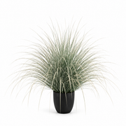 Plante ornementale artificielle de type fontaine, 110 cm, verte et blanche, sans pot