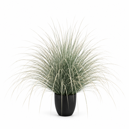 Plante ornementale artificielle de type fontaine, 110 cm, verte et blanche, sans pot