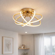 Lustre LED avec télécommande LT770/500GD, 45W, lumière chaude/froide/neutre 3000K/4000K/6000K, variable, métal Aurium