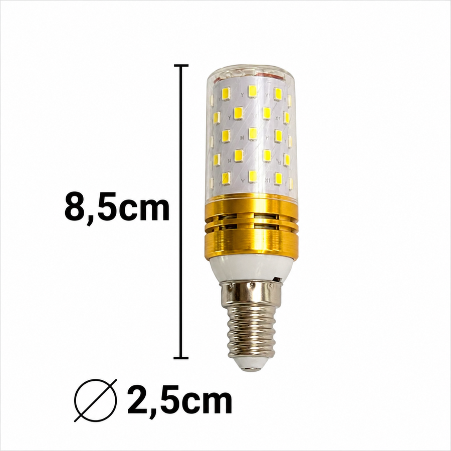 Ampoule LED E14, 12W, Rose, Lumière Chaude/Neutre/Froide, 3000K/4000K/6000K